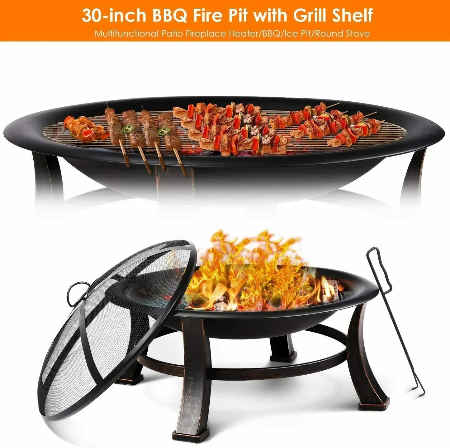 Round Outdoor Fire Pit